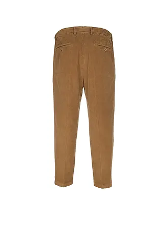 BRIGLIA | Pantalon en velours côtelé PORTOBELLO | hellbraun